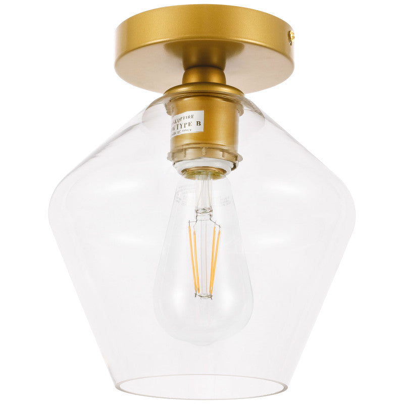 Elegant Lighting Gene 1 Light 8" Flush Mount