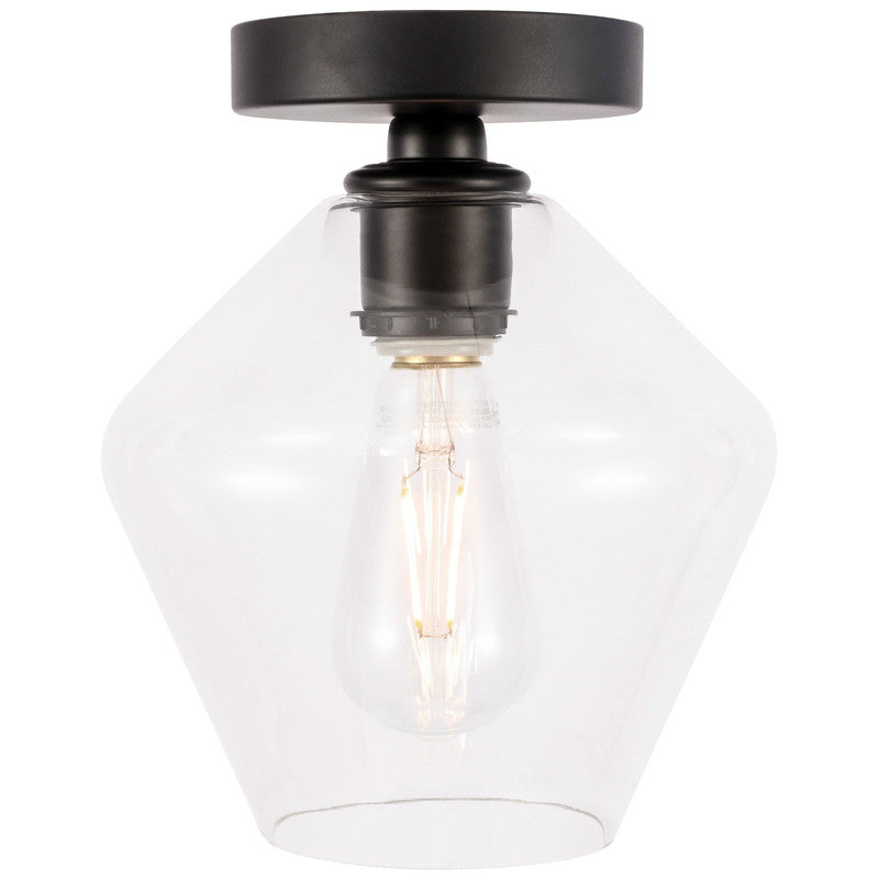 Elegant Lighting Gene 1 Light 8" Flush Mount