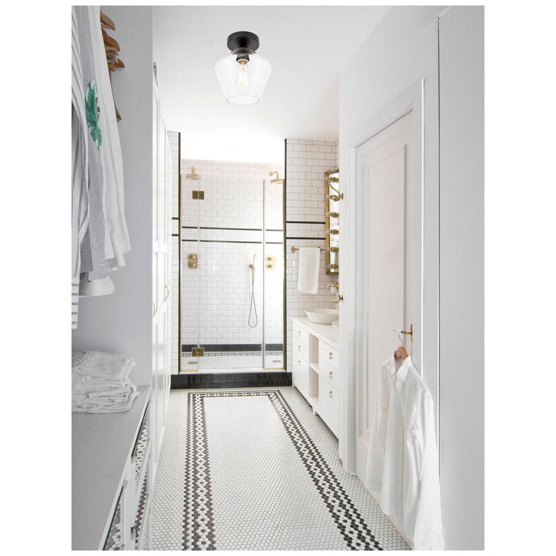 Elegant Lighting Gene 1 Light 8" Flush Mount