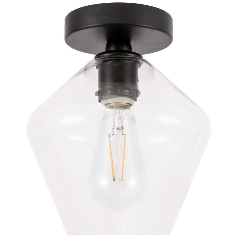 Elegant Lighting Gene 1 Light 8" Flush Mount