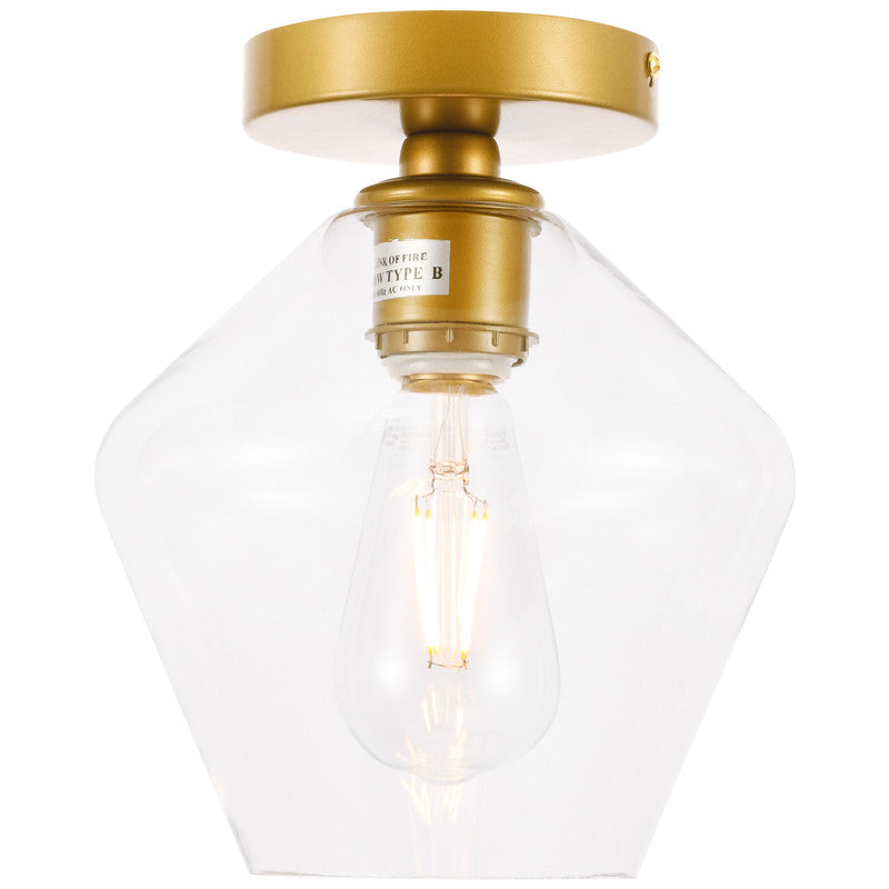 Elegant Lighting Gene 1 Light 8" Flush Mount