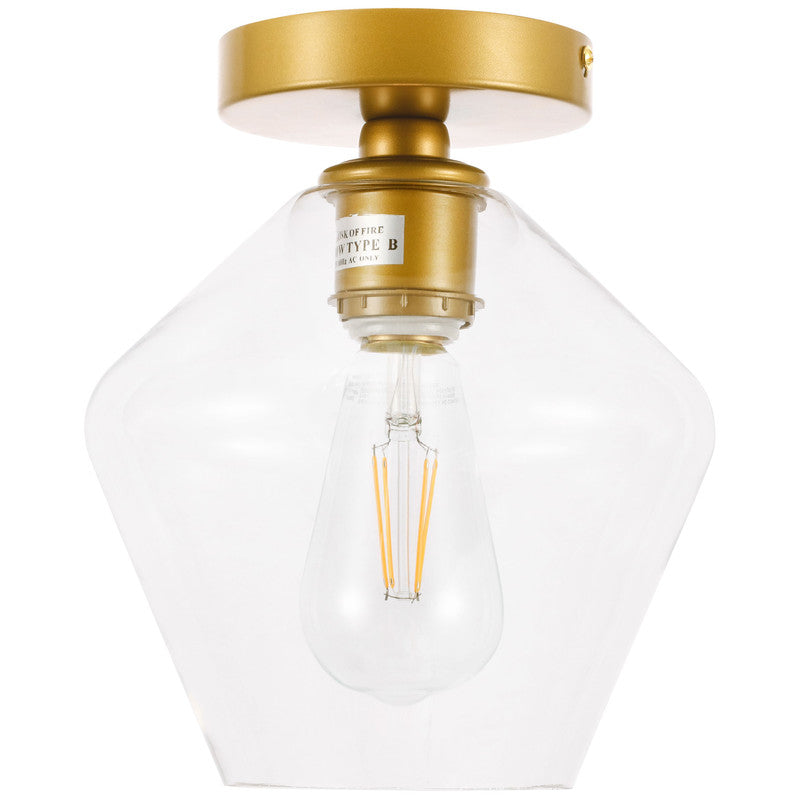 Elegant Lighting Gene 1 Light 8" Flush Mount