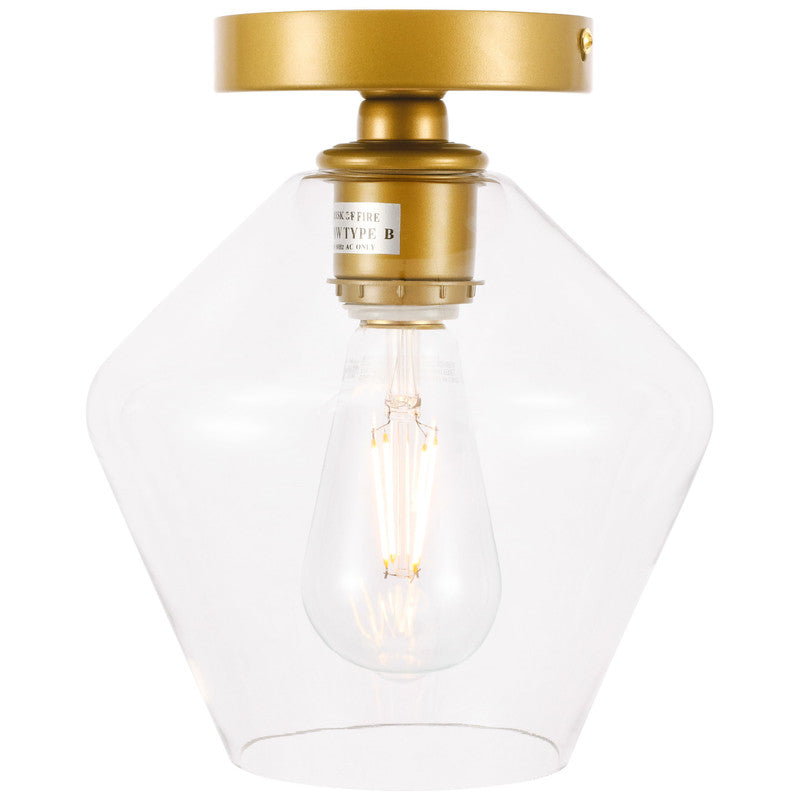 Elegant Lighting Gene 1 Light 8" Flush Mount