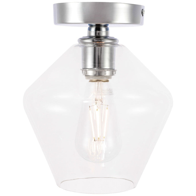 Elegant Lighting Gene 1 Light 8" Flush Mount