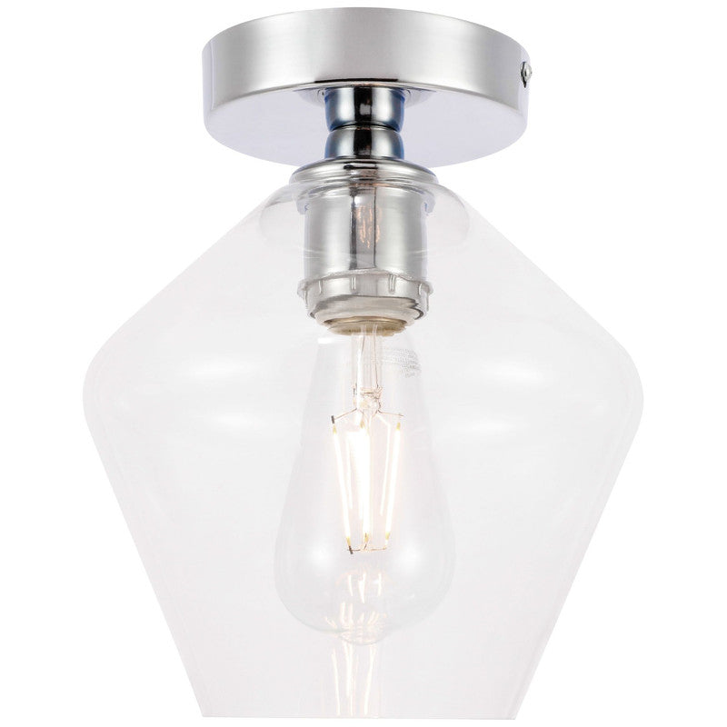 Elegant Lighting Gene 1 Light 8" Flush Mount
