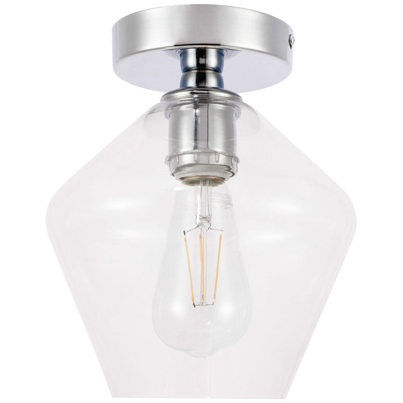 Elegant Lighting Gene 1 Light 8" Flush Mount