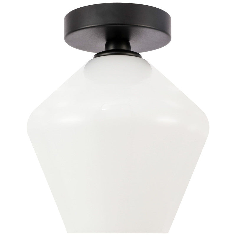 Elegant Lighting Gene 1 Light 8" Flush Mount