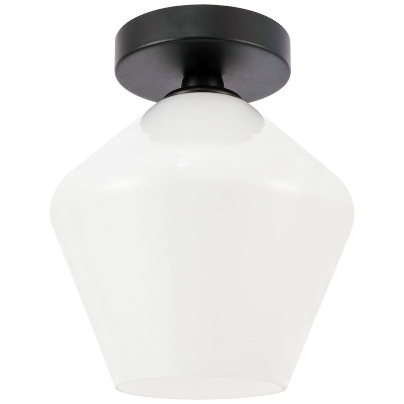 Elegant Lighting Gene 1 Light 8" Flush Mount
