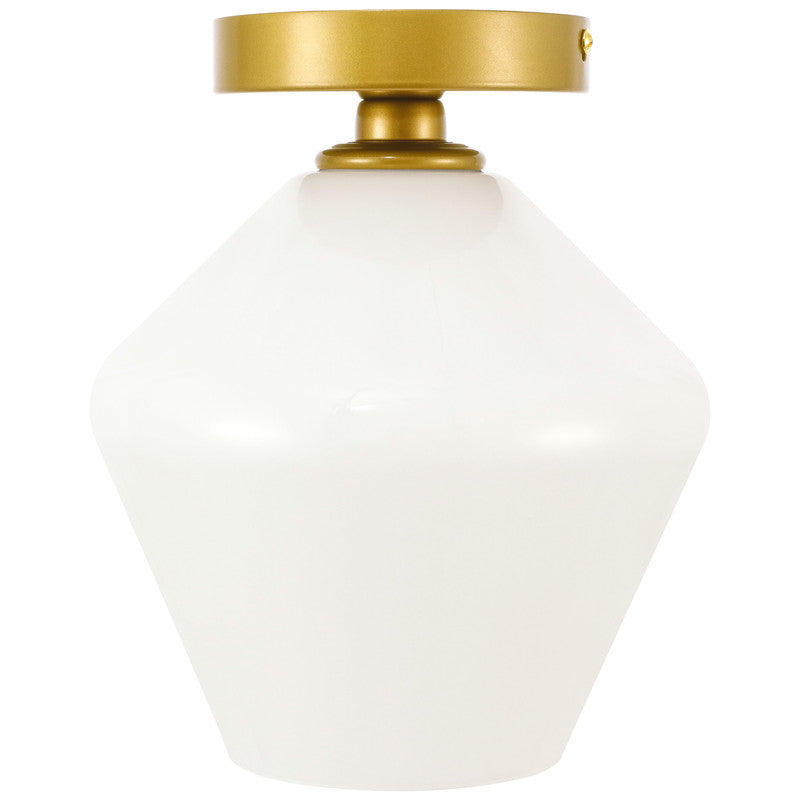 Elegant Lighting Gene 1 Light 8" Flush Mount