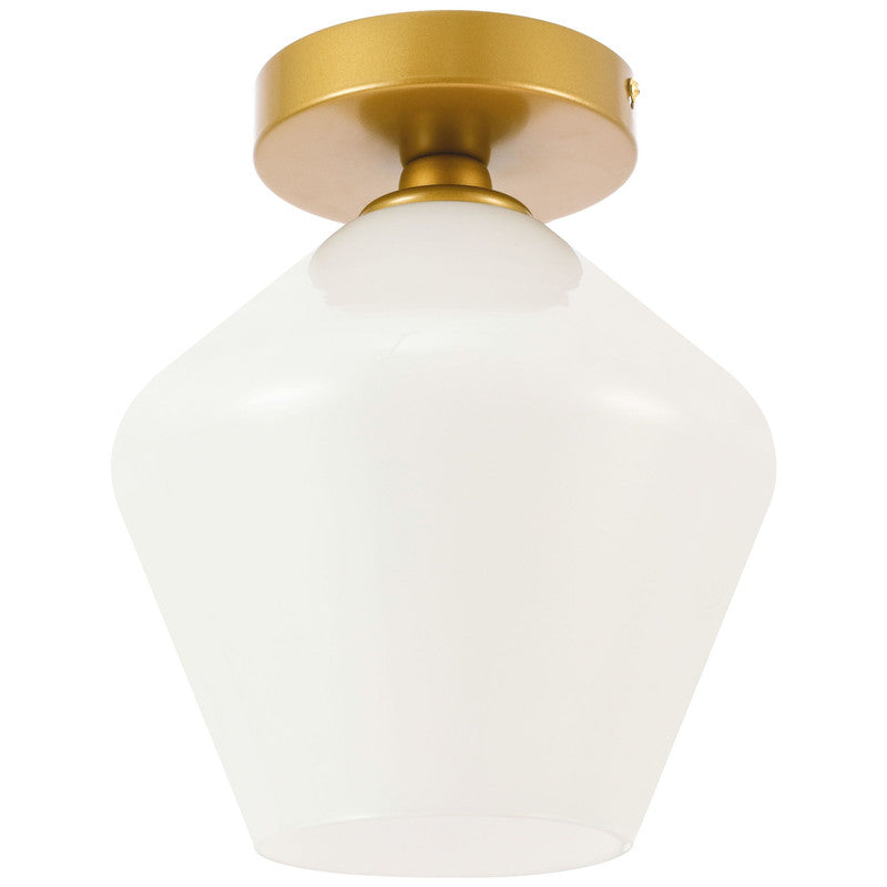 Elegant Lighting Gene 1 Light 8" Flush Mount