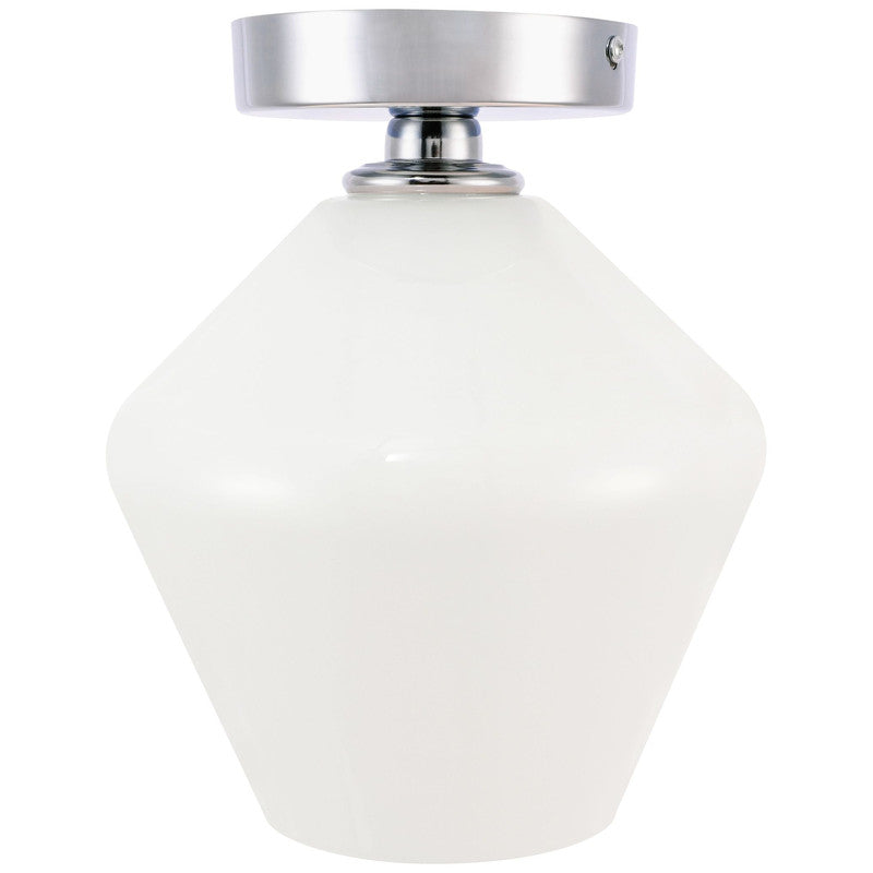 Elegant Lighting Gene 1 Light 8" Flush Mount