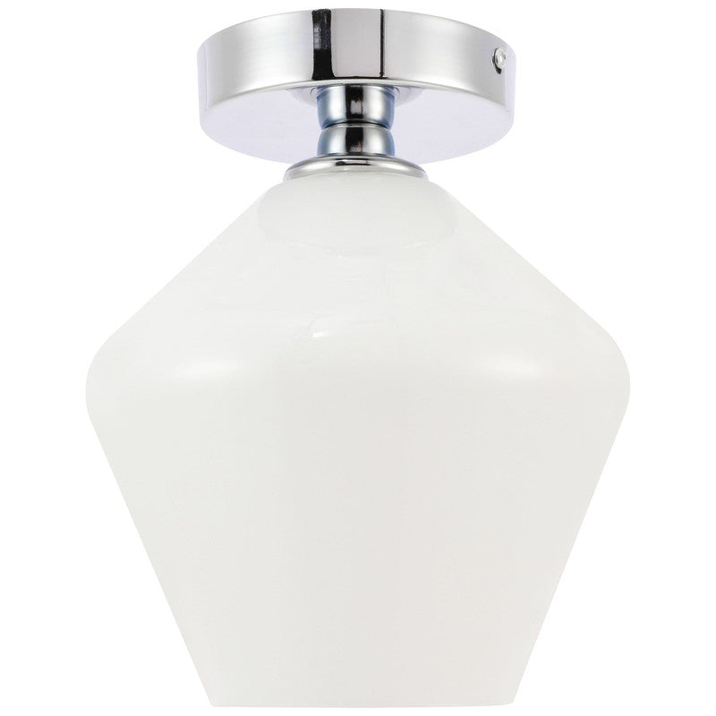 Elegant Lighting Gene 1 Light 8" Flush Mount