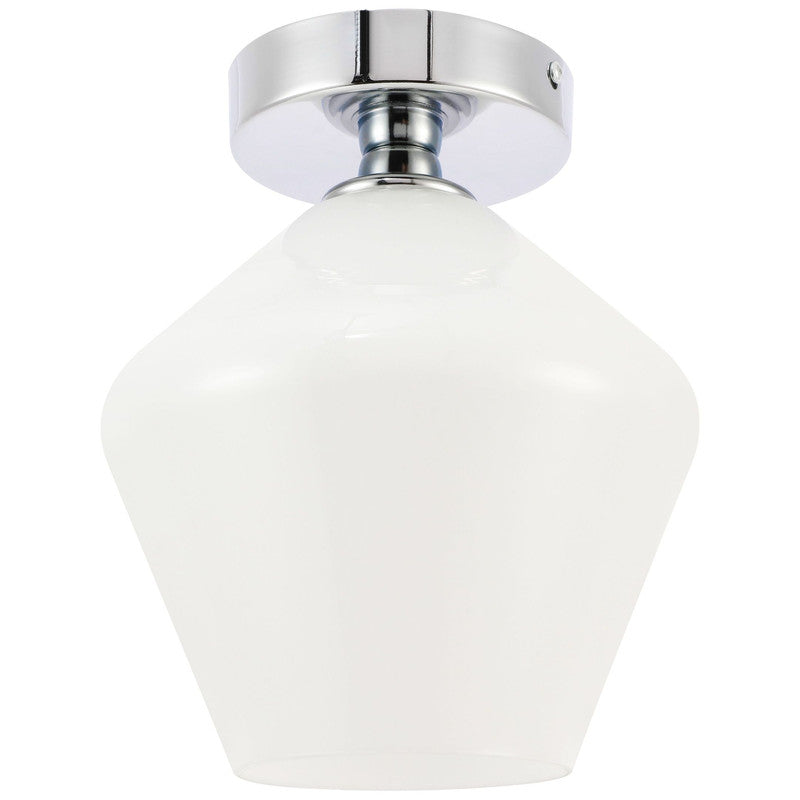 Elegant Lighting Gene 1 Light 8" Flush Mount