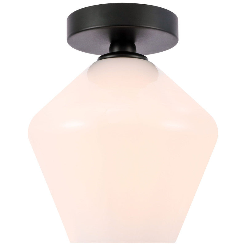 Elegant Lighting Gene 1 Light 8" Flush Mount