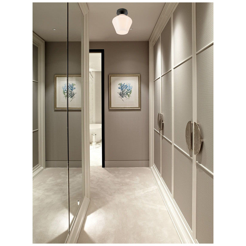 Elegant Lighting Gene 1 Light 8" Flush Mount