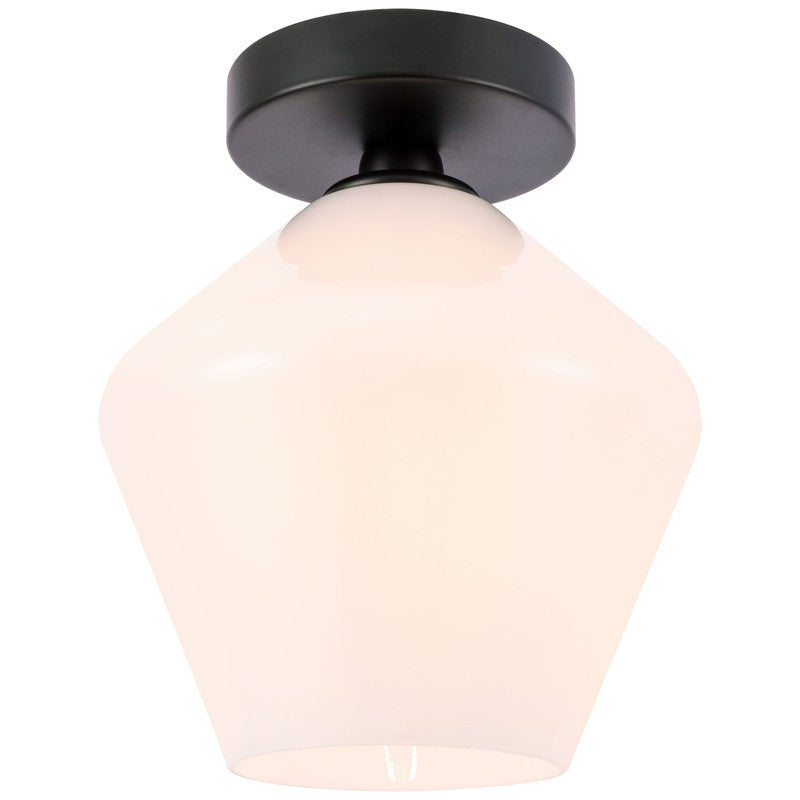 Elegant Lighting Gene 1 Light 8" Flush Mount