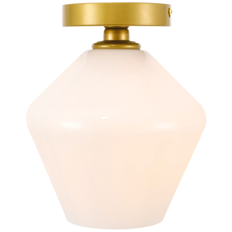Elegant Lighting Gene 1 Light 8" Flush Mount