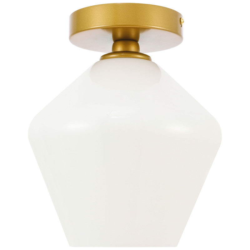 Elegant Lighting Gene 1 Light 8" Flush Mount
