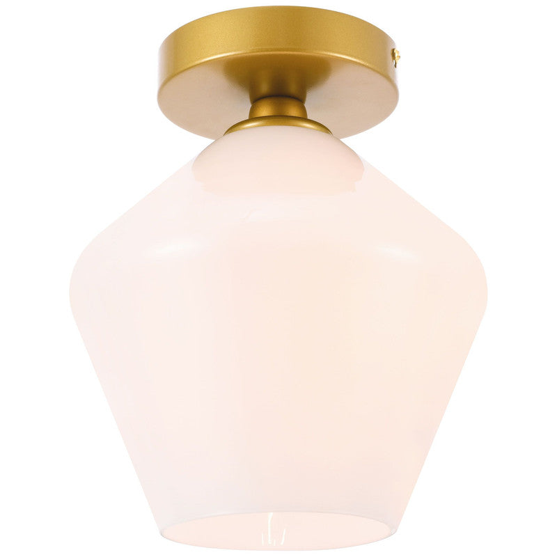 Elegant Lighting Gene 1 Light 8" Flush Mount