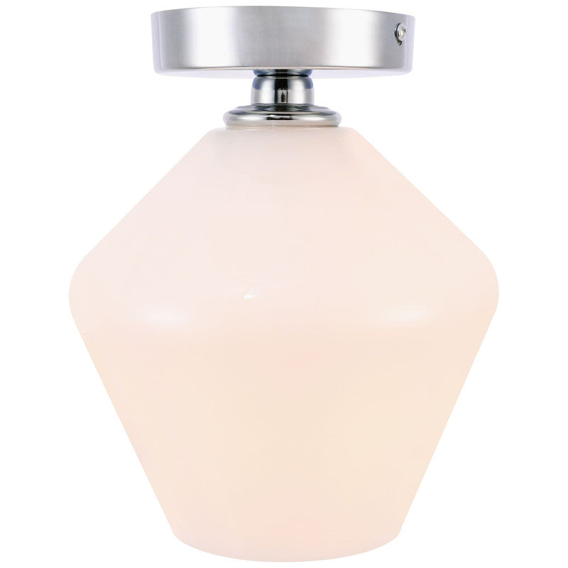 Elegant Lighting Gene 1 Light 8" Flush Mount