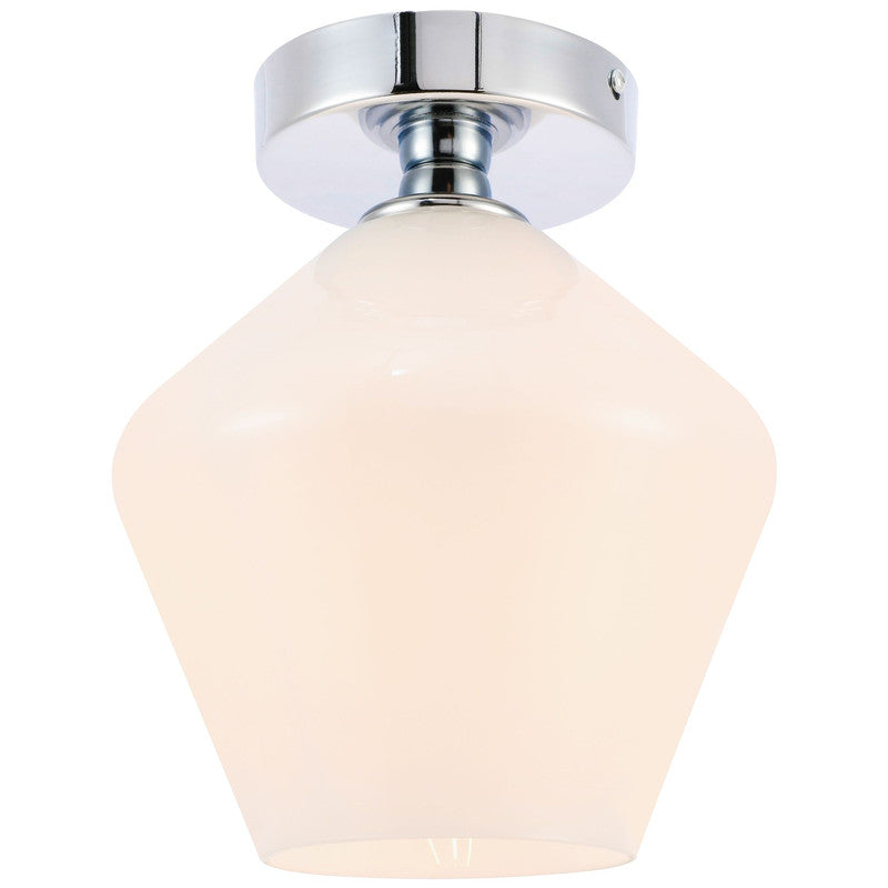 Elegant Lighting Gene 1 Light 8" Flush Mount