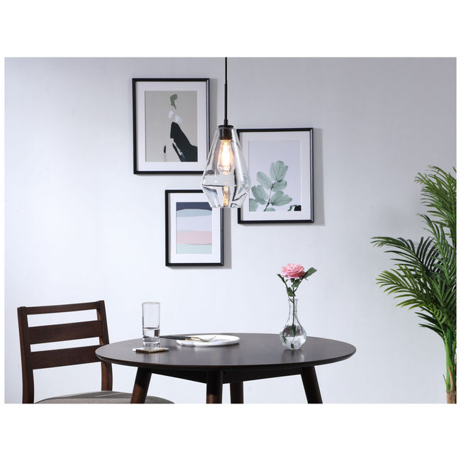 Elegant Lighting Gene 1 Light 7" Pendant