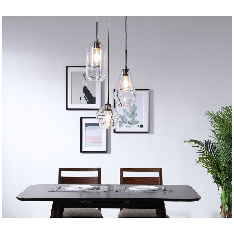 Elegant Lighting Gene 3 Light 17" Pendant