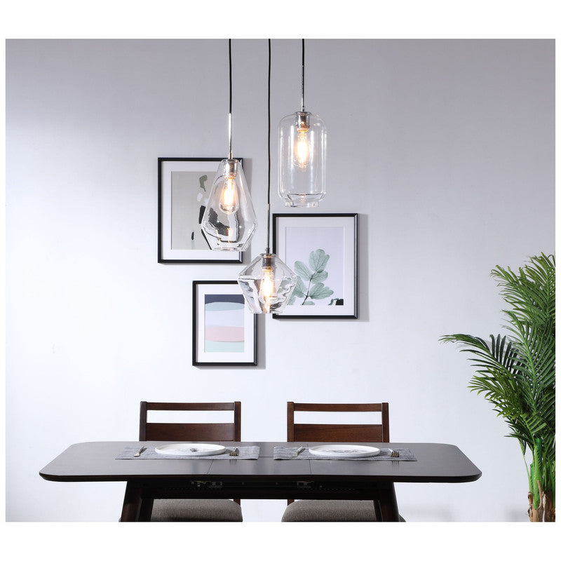Elegant Lighting Gene 3 Light 17" Pendant