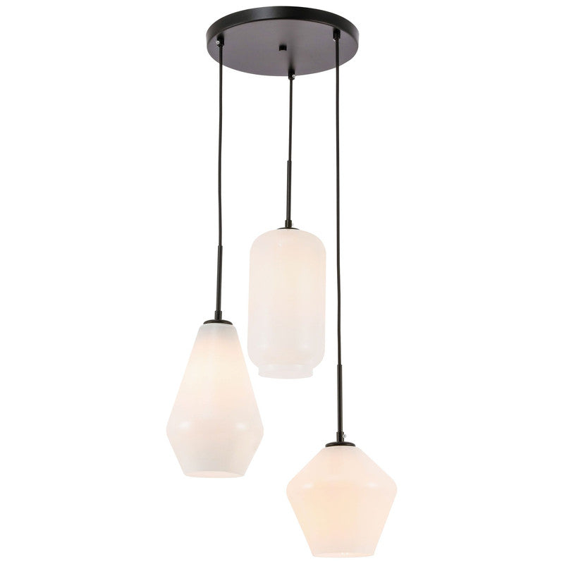 Elegant Lighting Gene 3 Light 17" Pendant