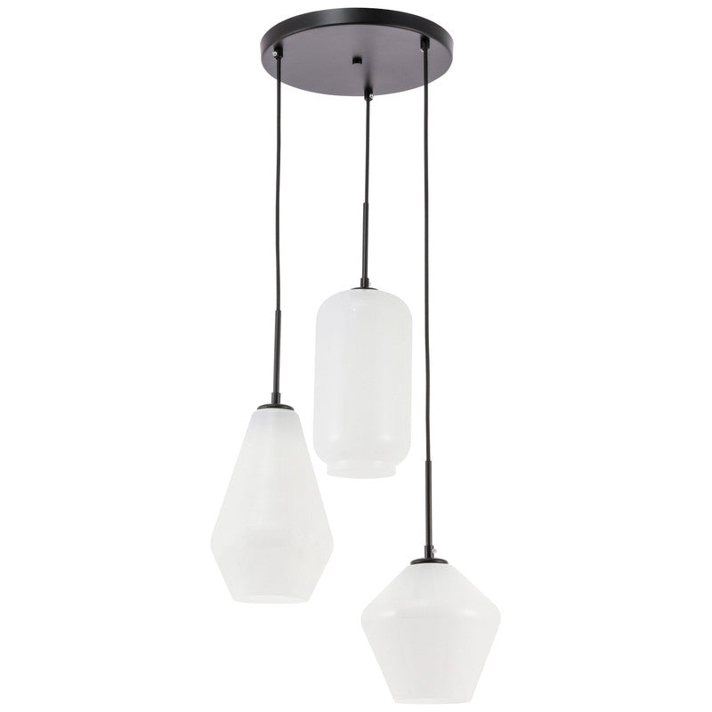 Elegant Lighting Gene 3 Light 17" Pendant