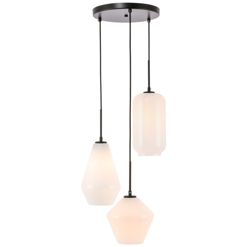 Elegant Lighting Gene 3 Light 17" Pendant