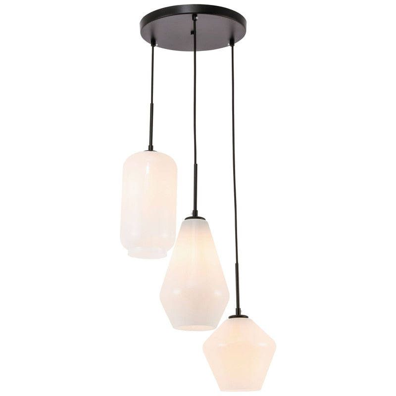 Elegant Lighting Gene 3 Light 17" Pendant