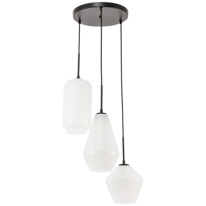Elegant Lighting Gene 3 Light 17" Pendant