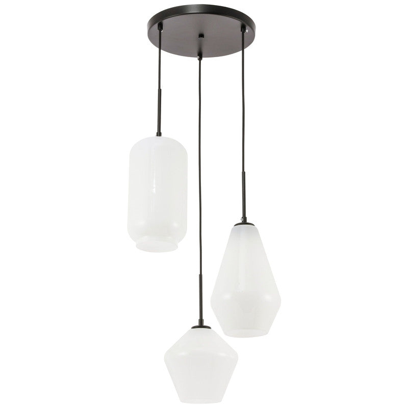Elegant Lighting Gene 3 Light 17" Pendant