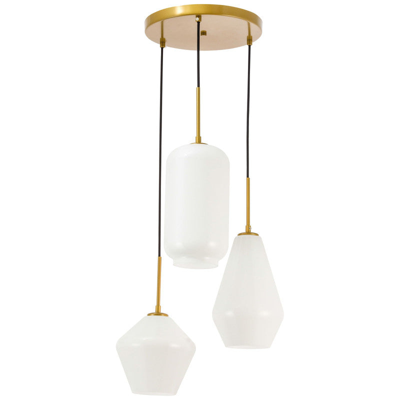 Elegant Lighting Gene 3 Light 17" Pendant