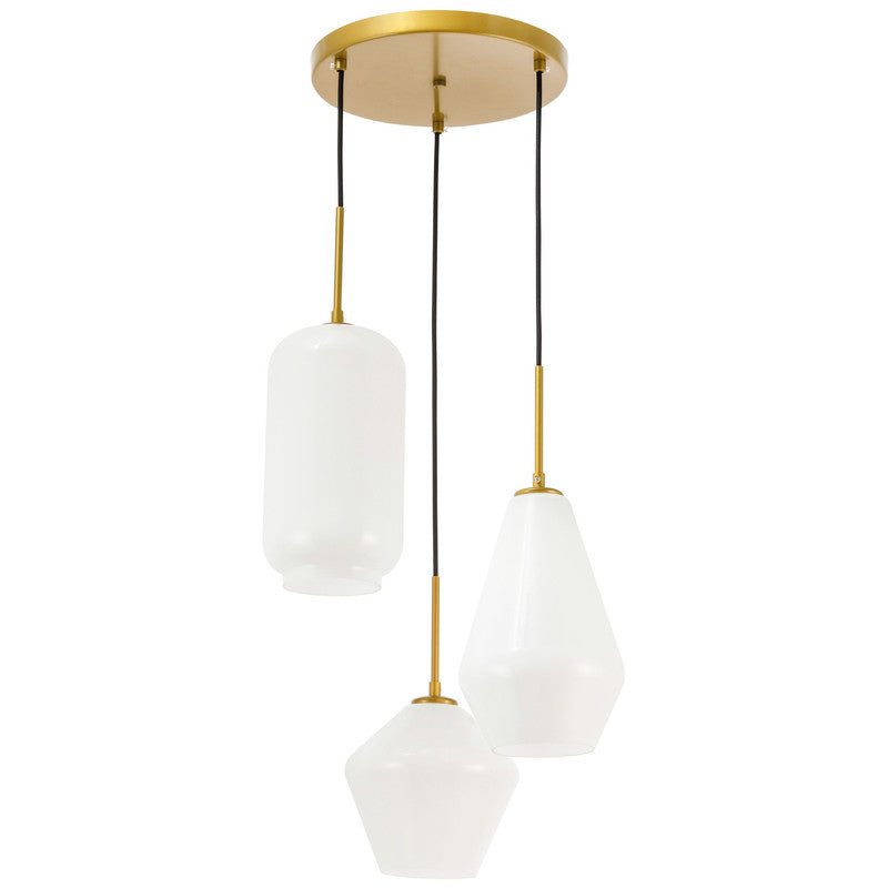 Elegant Lighting Gene 3 Light 17" Pendant