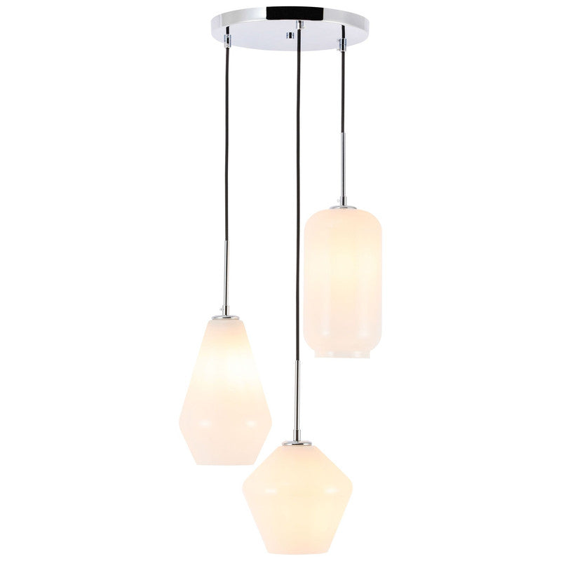 Elegant Lighting Gene 3 Light 17" Pendant