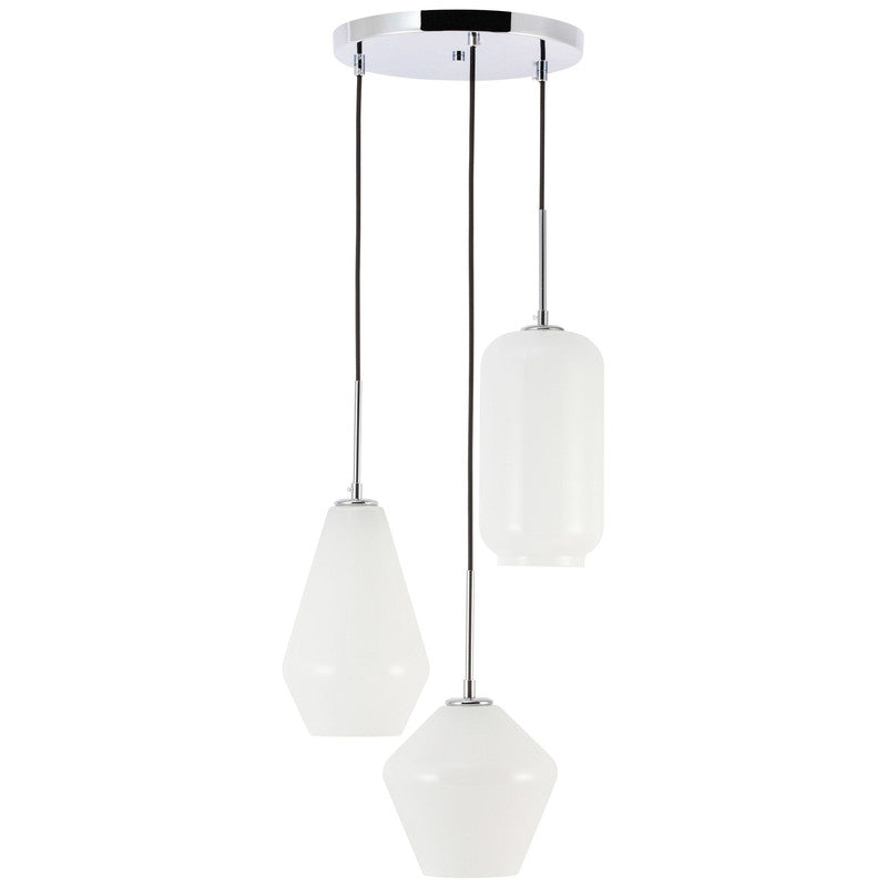 Elegant Lighting Gene 3 Light 17" Pendant