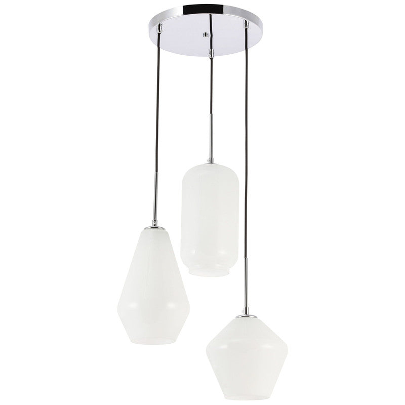 Elegant Lighting Gene 3 Light 17" Pendant