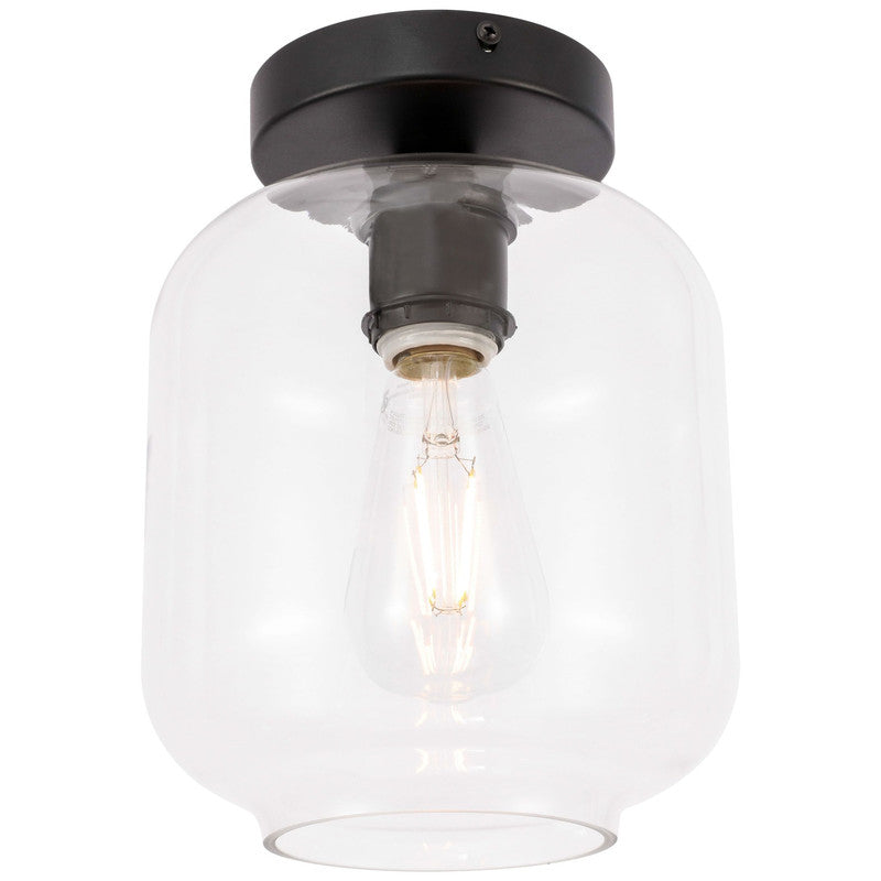 Elegant Lighting Collier 1 Light 7" Flush Mount