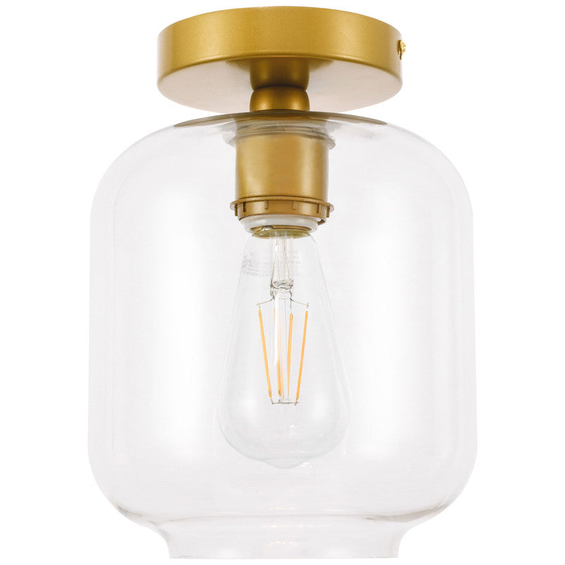 Elegant Lighting Collier 1 Light 7" Flush Mount