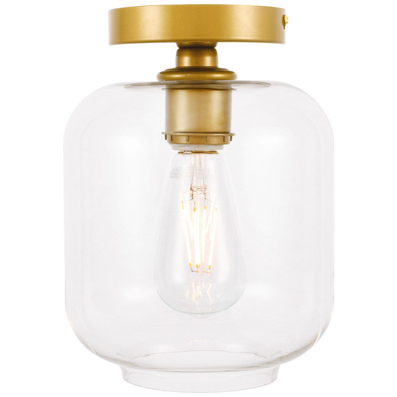 Elegant Lighting Collier 1 Light 7" Flush Mount