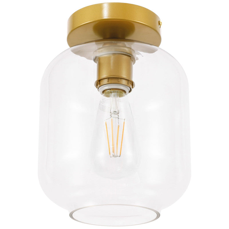 Elegant Lighting Collier 1 Light 7" Flush Mount