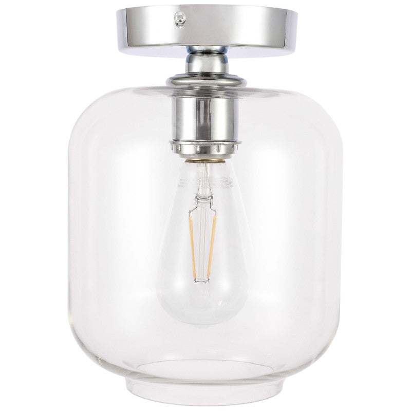 Elegant Lighting Collier 1 Light 7" Flush Mount