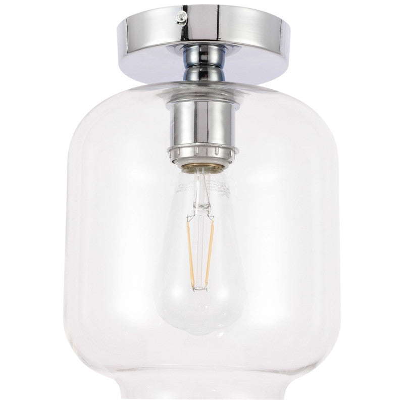 Elegant Lighting Collier 1 Light 7" Flush Mount