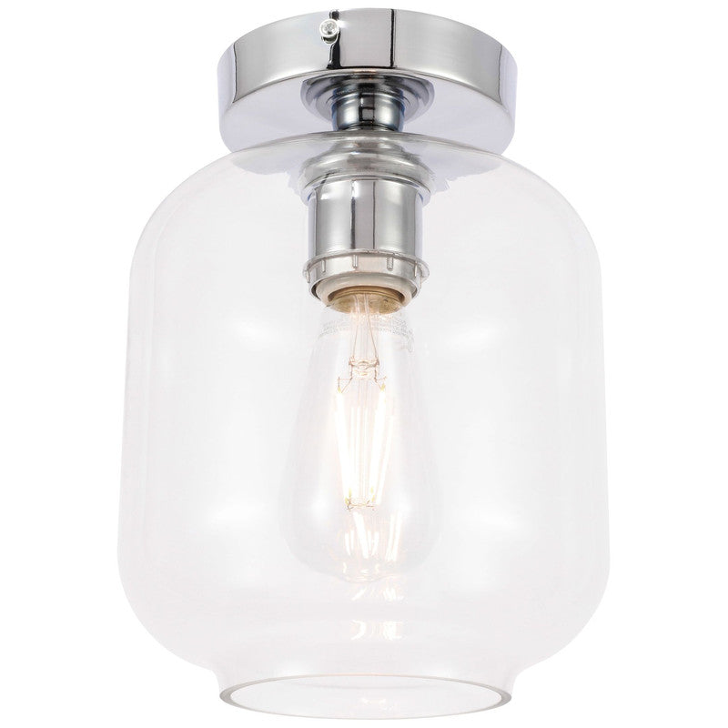 Elegant Lighting Collier 1 Light 7" Flush Mount