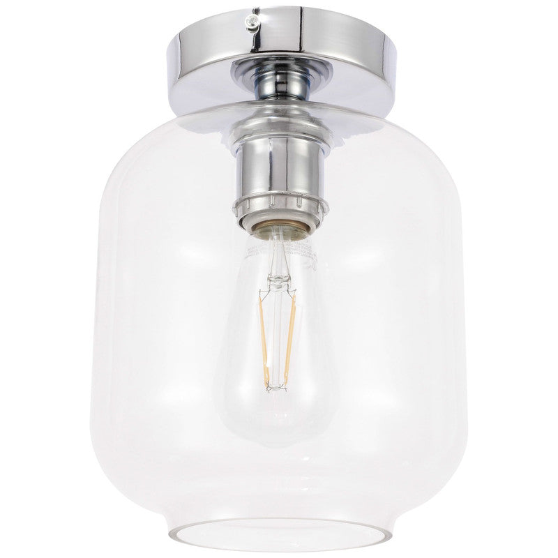 Elegant Lighting Collier 1 Light 7" Flush Mount