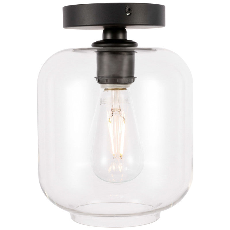 Elegant Lighting Collier 1 Light 7" Flush Mount