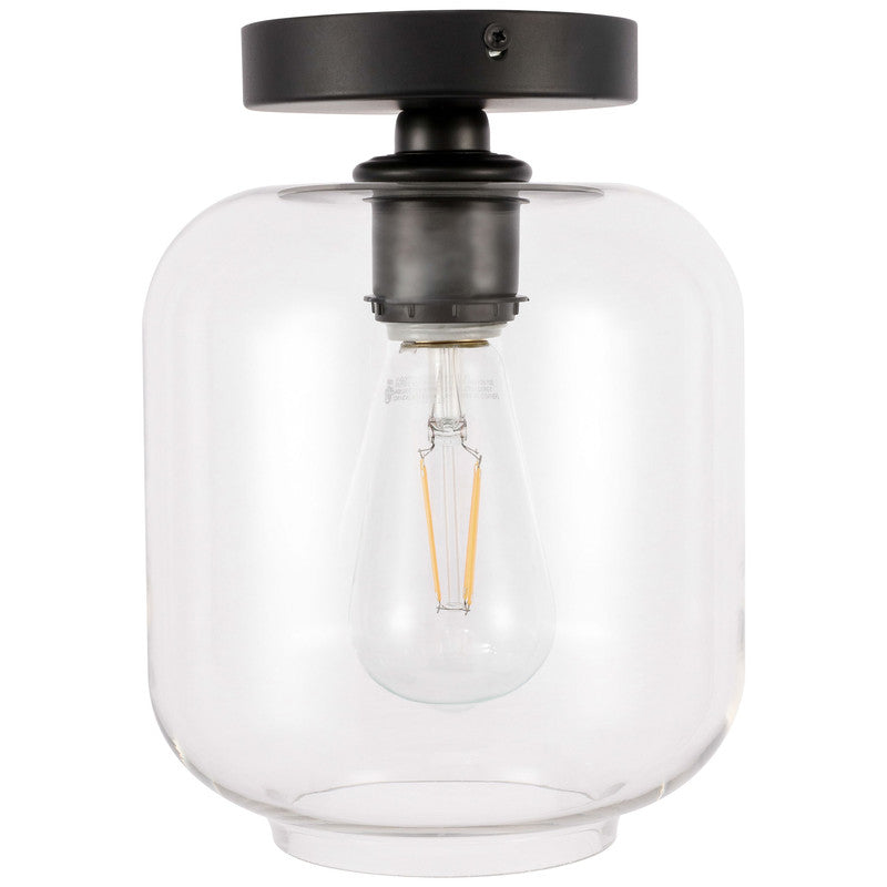 Elegant Lighting Collier 1 Light 7" Flush Mount