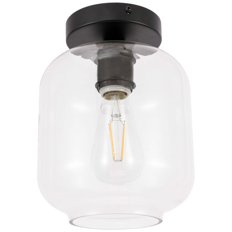 Elegant Lighting Collier 1 Light 7" Flush Mount